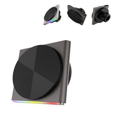 comprare Caricabatterie senza fili Qi2 per l'automotive Disegno ultra-sottile Materiale metallico 9 colori RGB Effetto luce Un'operazione a mano Carica rapida online manufacture