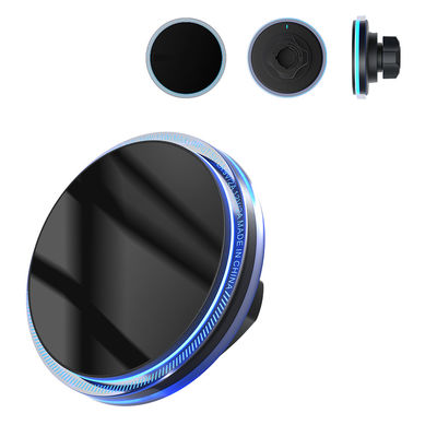 comprare Sbarazzarsi di problemi di compatibilità Caricabatterie per auto per iPhone Caricabatterie magnetiche senza fili per luce ambientale cristallina online manufacture