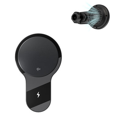 comprare Forte stabilità magnetica Ventilatore ultra-sottile raffreddamento ricarica rapida ricarica wireless portatelefono auto funzionamento a mano sola online manufacture