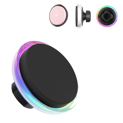 comprare Customizable Shell Color And Logo Car Wireless Charging Station With Cooling Fan And Magnetic Suction online manufacture