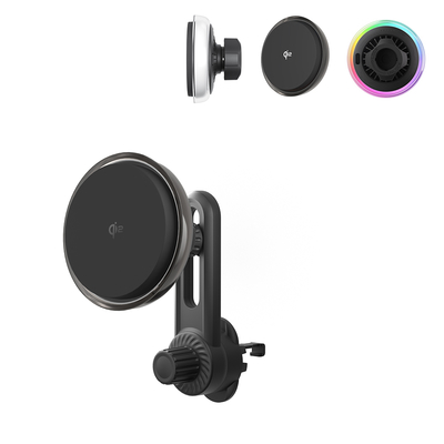 comprare Supporto per telefono da auto magnetico con texture cristallo, lente smerigliata e ventola di raffreddamento per un'estetica sognante e personalizzata online manufacture