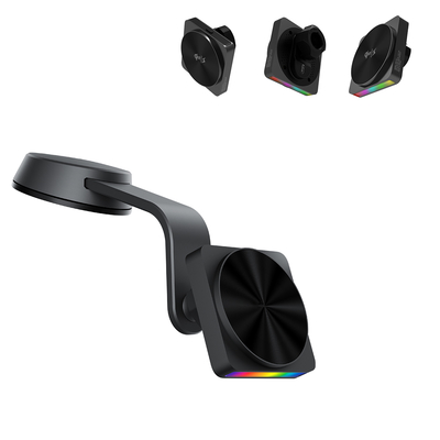 comprare Portatelefono per auto senza fili con luce ambientale a 9 colori e ricarica Qi online manufacture
