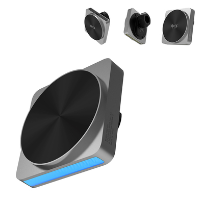 comprare Supporto per telefono da auto interamente in metallo QI2 con ricarica rapida e luce ambientale online manufacture