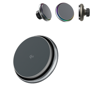comprare Adjustable Lighting Modes And High-End Look In Iphone Wireless Charger With CD Pattern Lenses And Metal Frame online manufacture