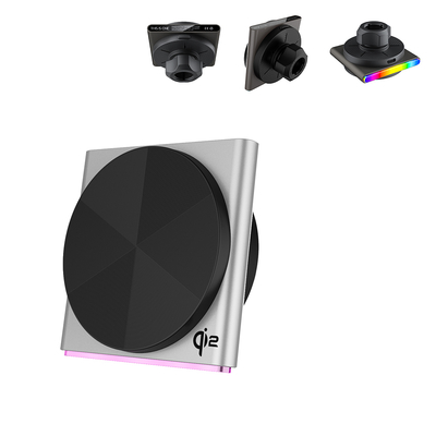comprare Caricabatterie wireless Q2 per auto con funzione di rilevamento del suono, effetto luce RGB a 9 colori, proiezione, luce ambientale, ricarica rapida online manufacture