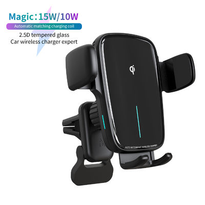 comprare 15W Fast Charging Wireless Car Charger with 12-24V Voltage and 1 Year Warranty online manufacture