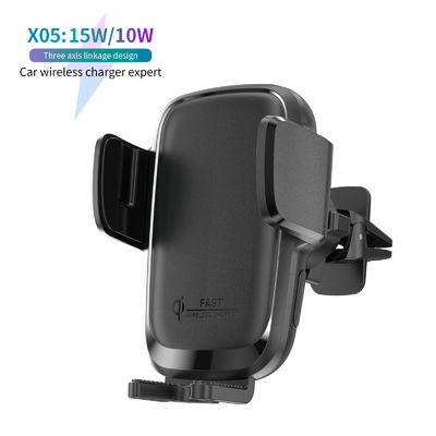 comprare 12-24V Voltage Wireless Car Charger with 1 Year Warranty and 0.25kg Lightweight Qi Auto Clamping Phone Holder online manufacture