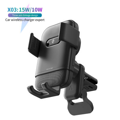 comprare 15W Fast Charge Wireless Car Charger with Type-C Connection and 12-24V Voltage for iPhone 12 13 online manufacture