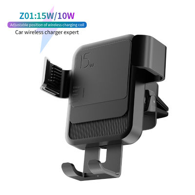 comprare 15W Fast Charging Wireless Car Charger with 12-24V Voltage and 1 Year Warranty for iPhone online manufacture