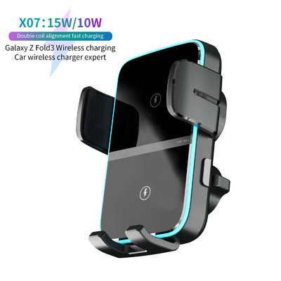 comprare Semi-automatic Intelligent Induction Wireless Car Charger with 1 Year Warranty and ABS+PC Material for iPhone online manufacture