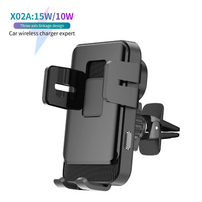 comprare 12-24V Auto-Clamping Wireless Car Charger with 1 Year Warranty and Qi Fast Charging Car Phone Holder online manufacture