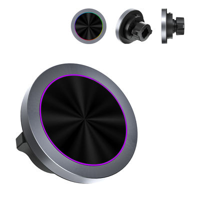 Caricabatterie senza fili in alluminio da 15W con luce RGB e ricarica veloce