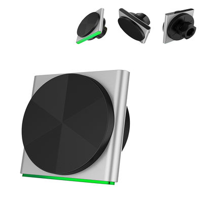 Iphone Charger Stand Materiale metallico 9-Color RGB Light Effect Car wireless montato Fast Charging Ultra-thin Design