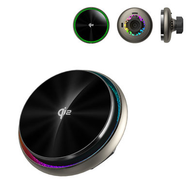 Starry Sky Magnetic Car Wireless Charging Holder Ventilatore di raffreddamento integrato Dissipazione rapida del calore Modifiche multiple dell'illuminazione