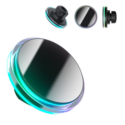 Ricarica senza sforzo e design interno unico Magsafe Car Mount con supporto per la luce ambientale a cristallo ODM / OEM