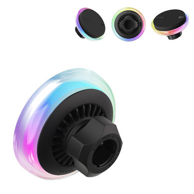 Ventilatore di raffreddamento silenzioso caricabatterie per iPhone con texture cristalline e modalità di illuminazione multiple
