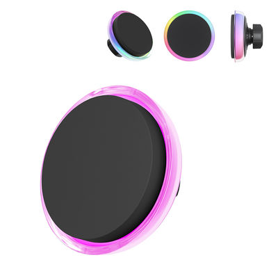 Caricabatterie wireless per auto con texture cristallo, ventola di raffreddamento e luce cielo stellato per supporto caricatore iPhone