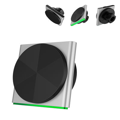 Ricarica Wireless Veloce per iPhone 15 Pro Max Supporto Magnetico per Auto Effetto Luce RGB a 9 Colori Tecnologia Nera Rilevamento Suono